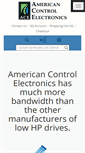 Mobile Screenshot of americancontrolelectronics.com